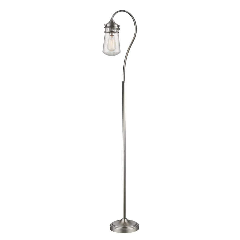 1 Light Floor Lamp In Billiard Style 8 Inches Wide By 58.25 Inches High-Brushed Nickel Finish Z-Lite Fl120-Bn