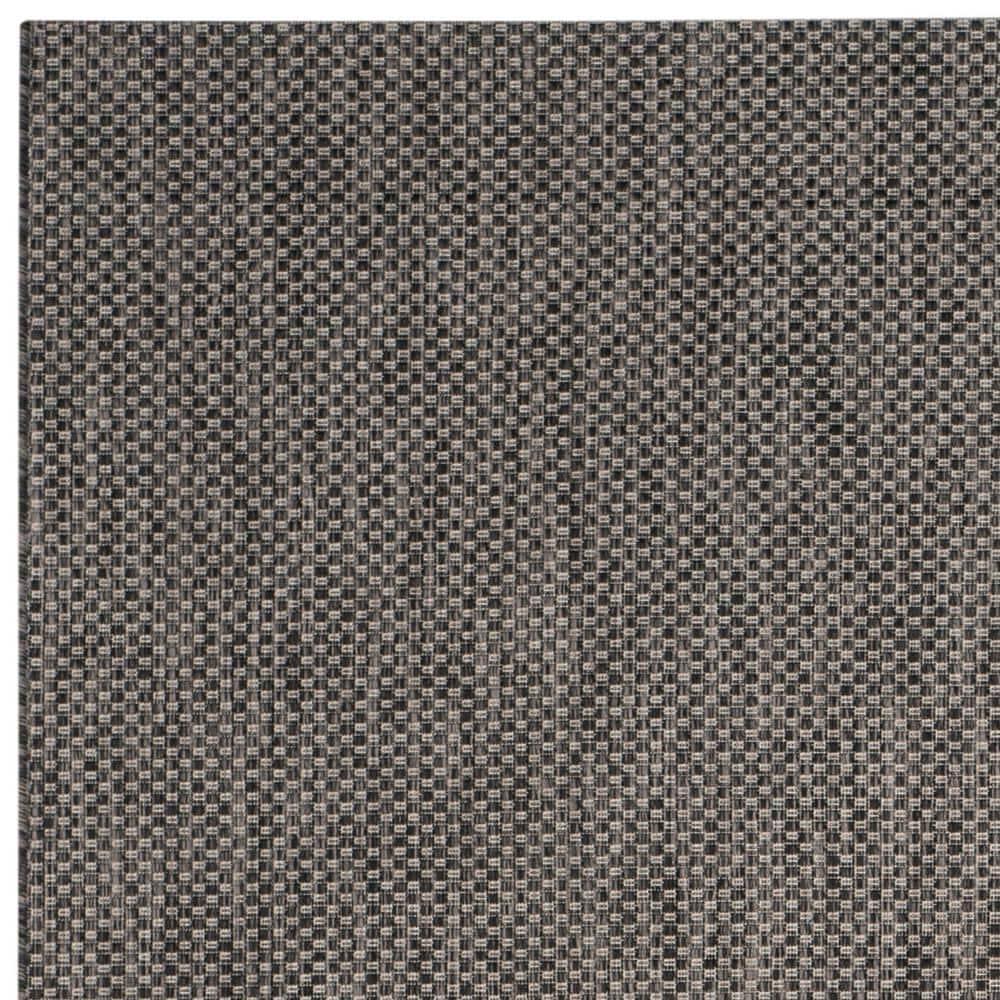 Courtyard CY8521 Power Loomed Indoor/Outdoor Area Rug - Black/Beige - 8'x11' - Safavieh.