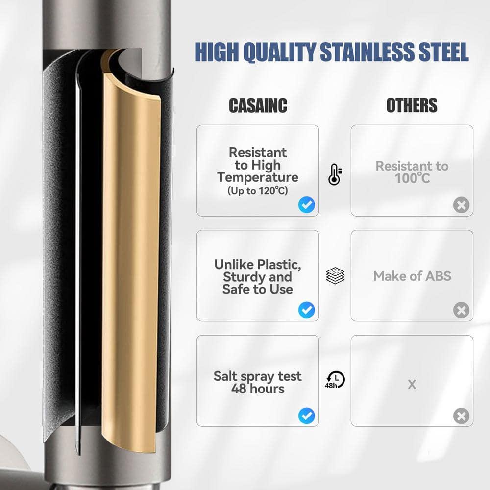 Pressure-Balanced Complete Shower System with 10-Inch Rain Shower Head, Handheld, Rough-in Valve