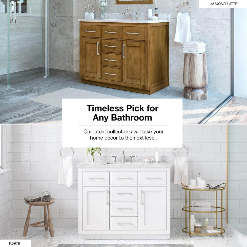 OVE Decors Athea 42 in. W Bath Vanity with Premium Countertop and Power Bar
