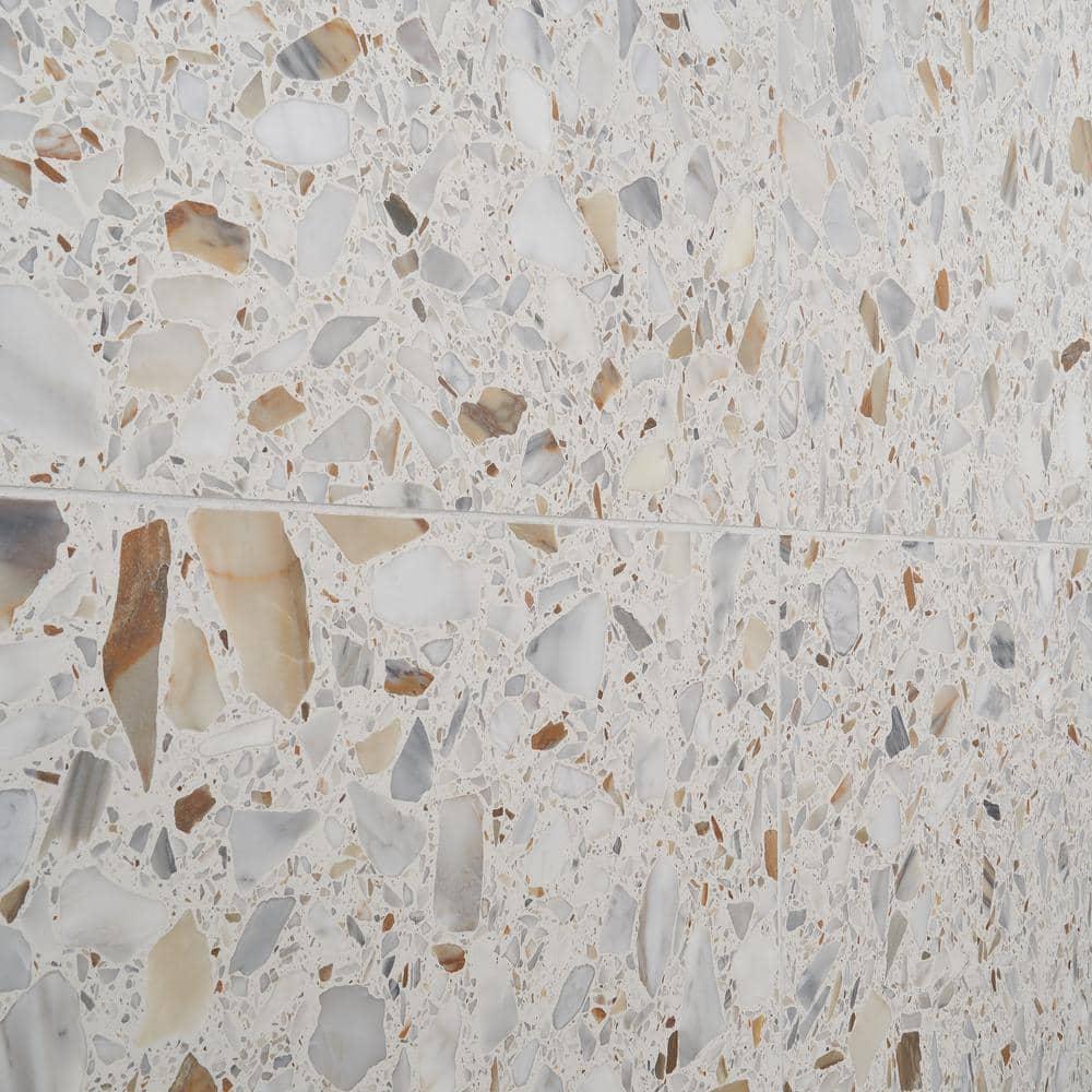Brezza Terrazzo 23.62 in. x 23.62 in. Honed Terrazzo Floor and Wall Tile (3.87 Sq. Ft. / Each)