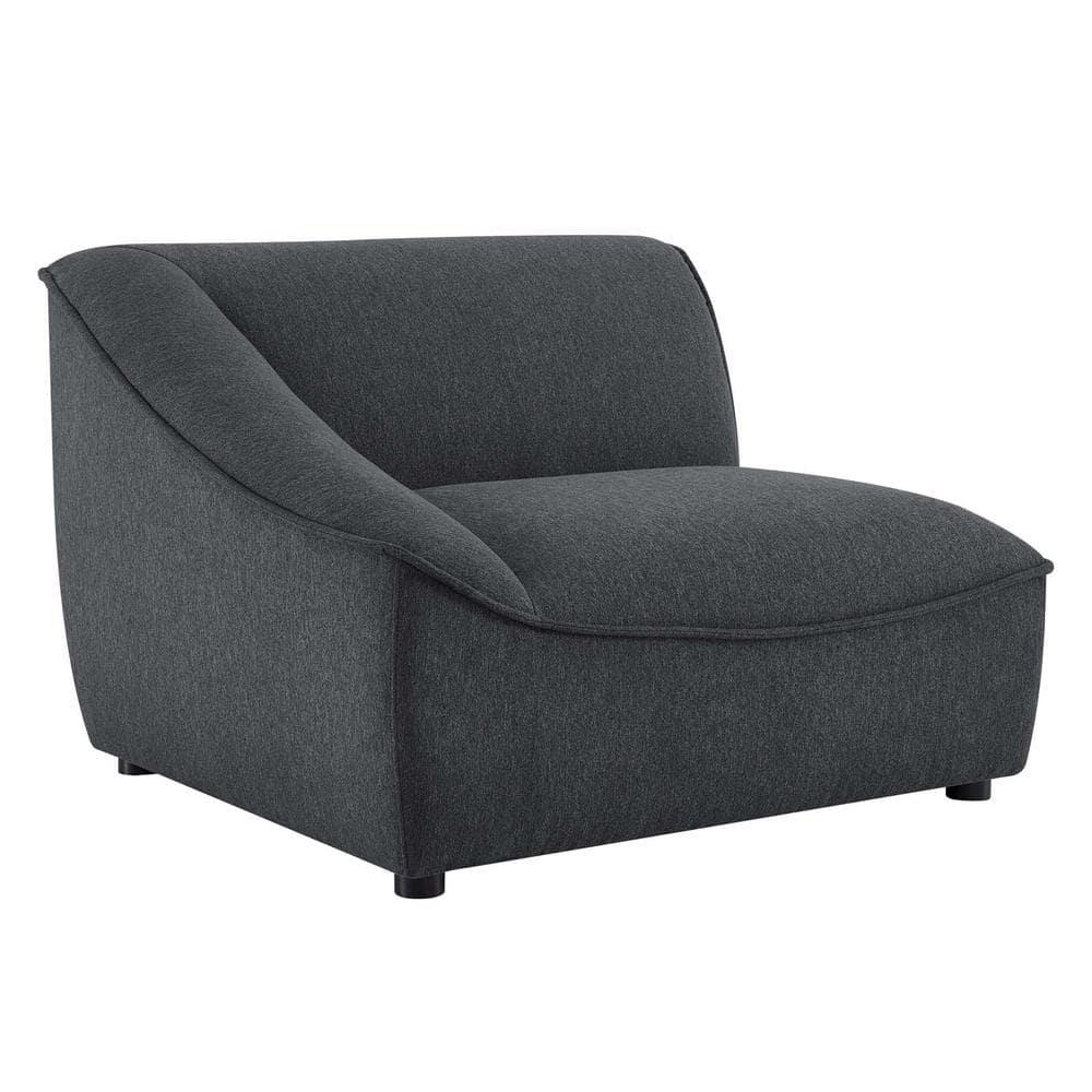 Modway Comprise 8-Piece Sectional Sofa in Charcoal