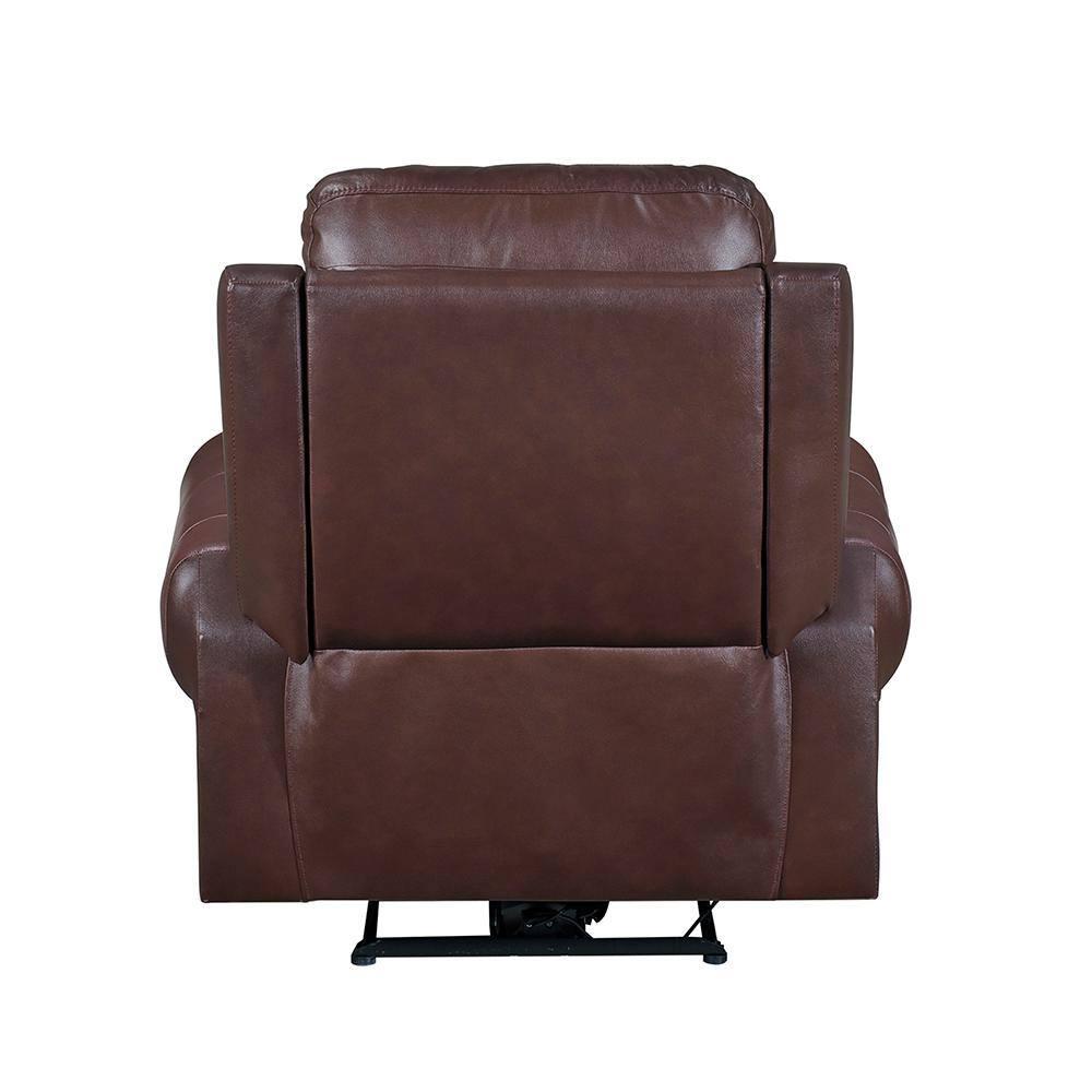 Lexicon McCall Leather Match Power Reclining Chair with Power Headrest in Brown