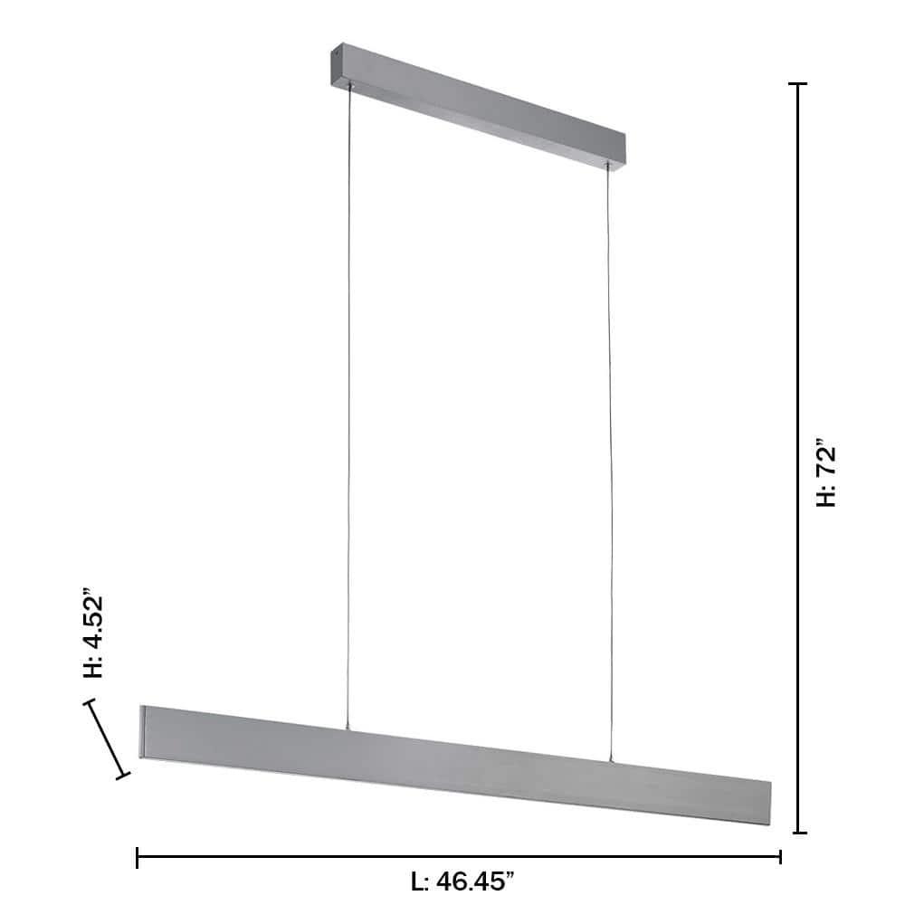 39267A-Eglo Lighting-Climene - 46.25 Inch 33W 1 Led Linear Pendant