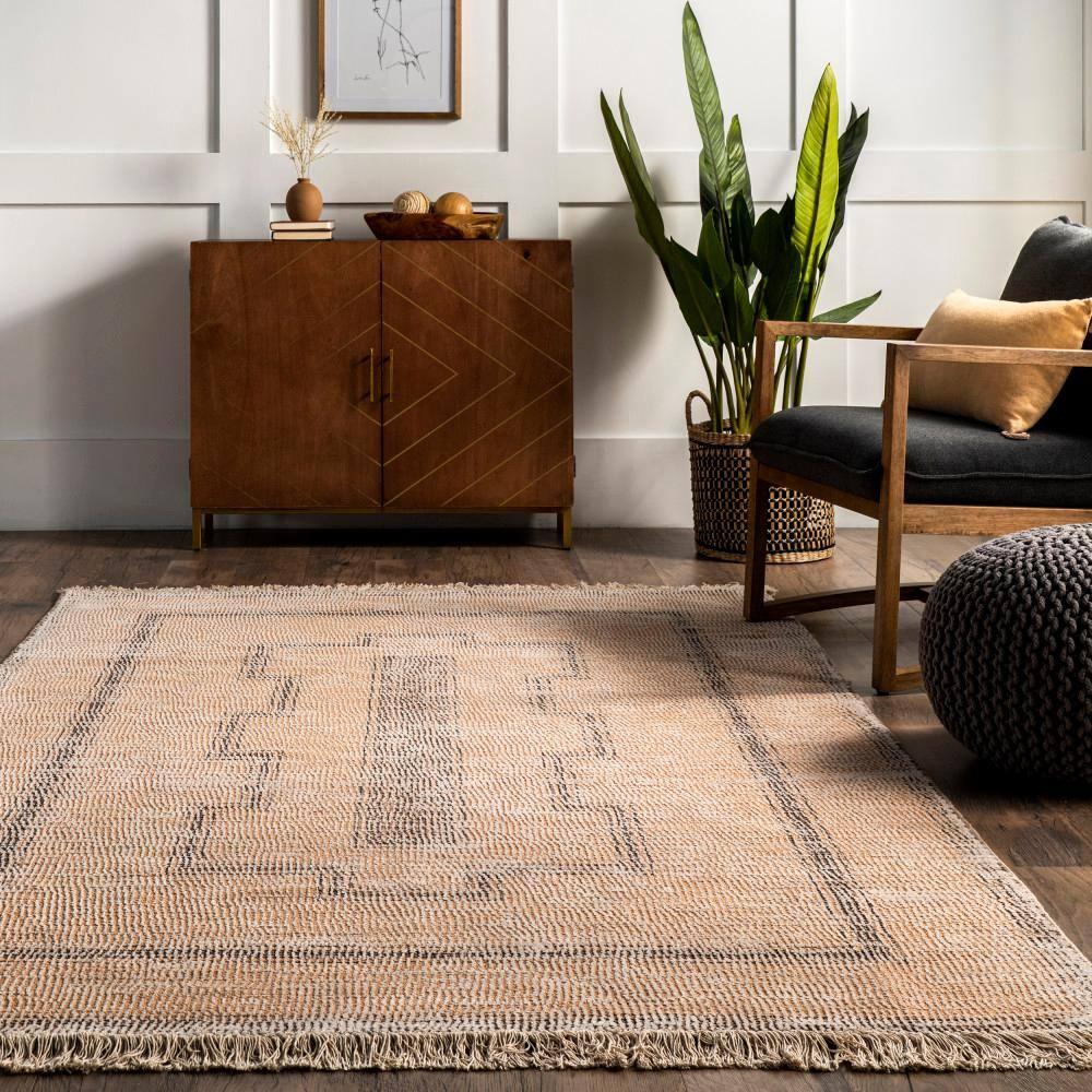 Foundry Select Ginger Cotton-Blend Beige Area Rug