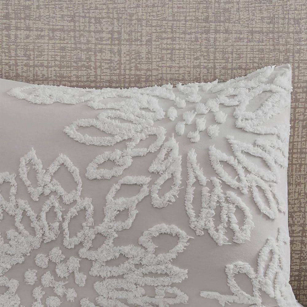 Kelly Clarkson Home Gwyneth 3 Piece Tufted Cotton Chenille Floral Duvet Cover Set
