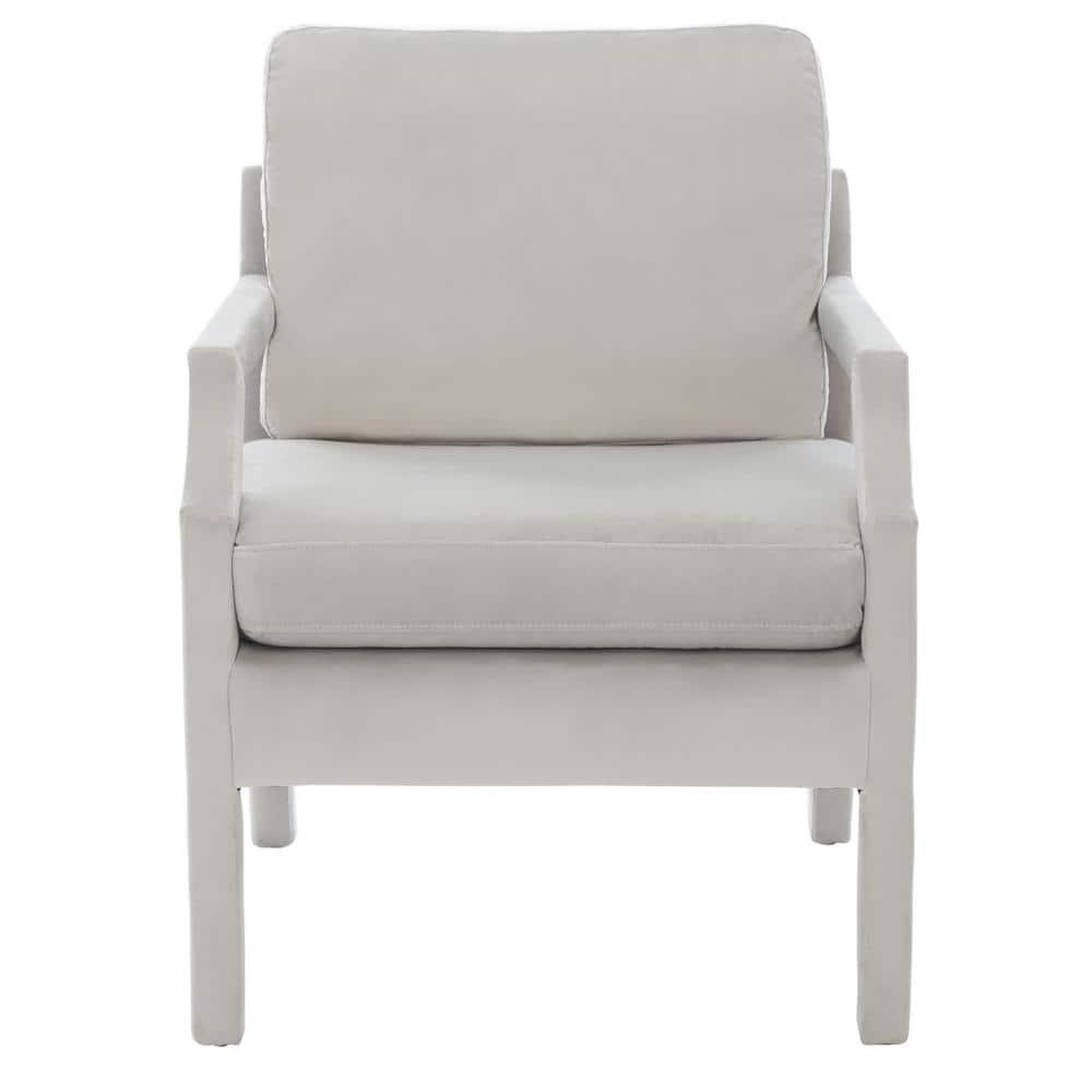 Genoa Upholstered Arm Chair - ACH4510 - Light Grey - Safavieh