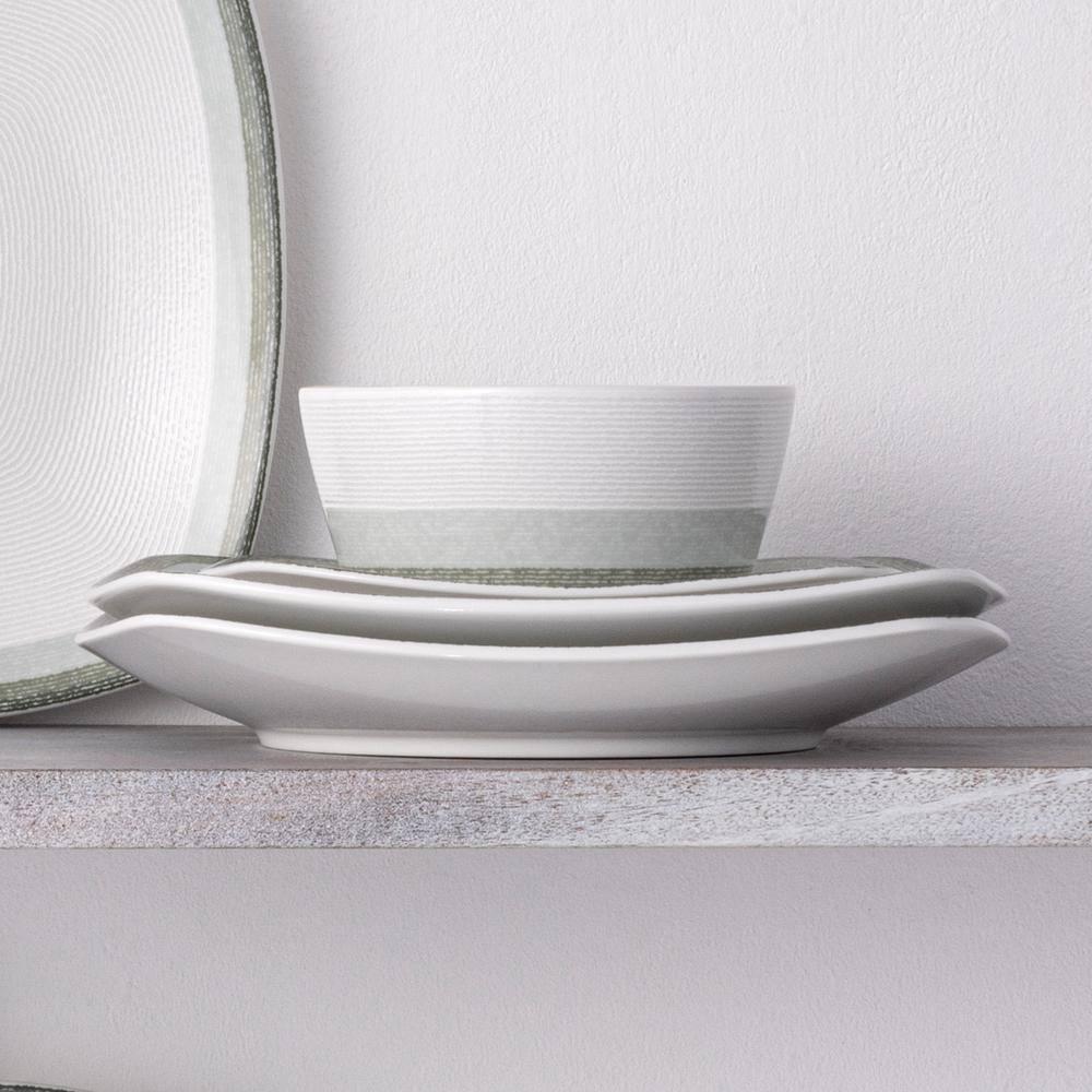 Noritake Colorscapes Layers Square 12-Piece Dinnerware Set, Service for 4