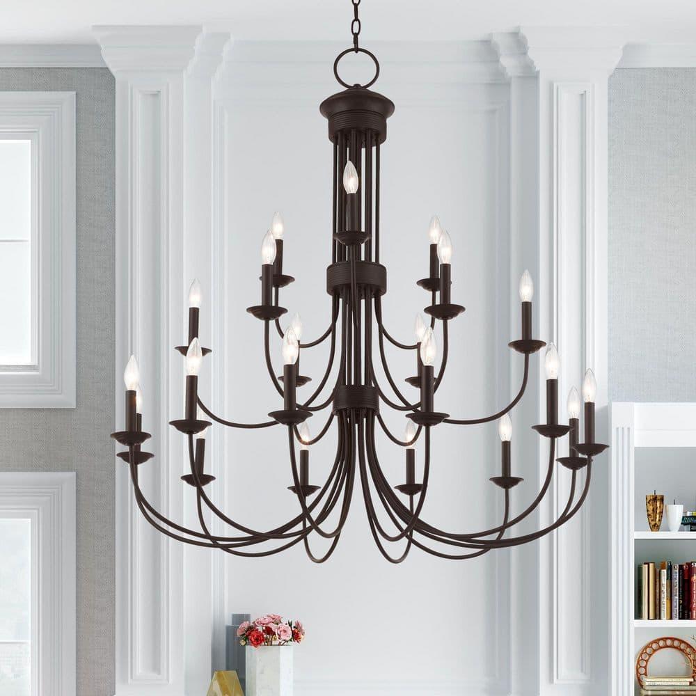 Livex Lighting Estate 21 - Light Chandelier in  Bronze