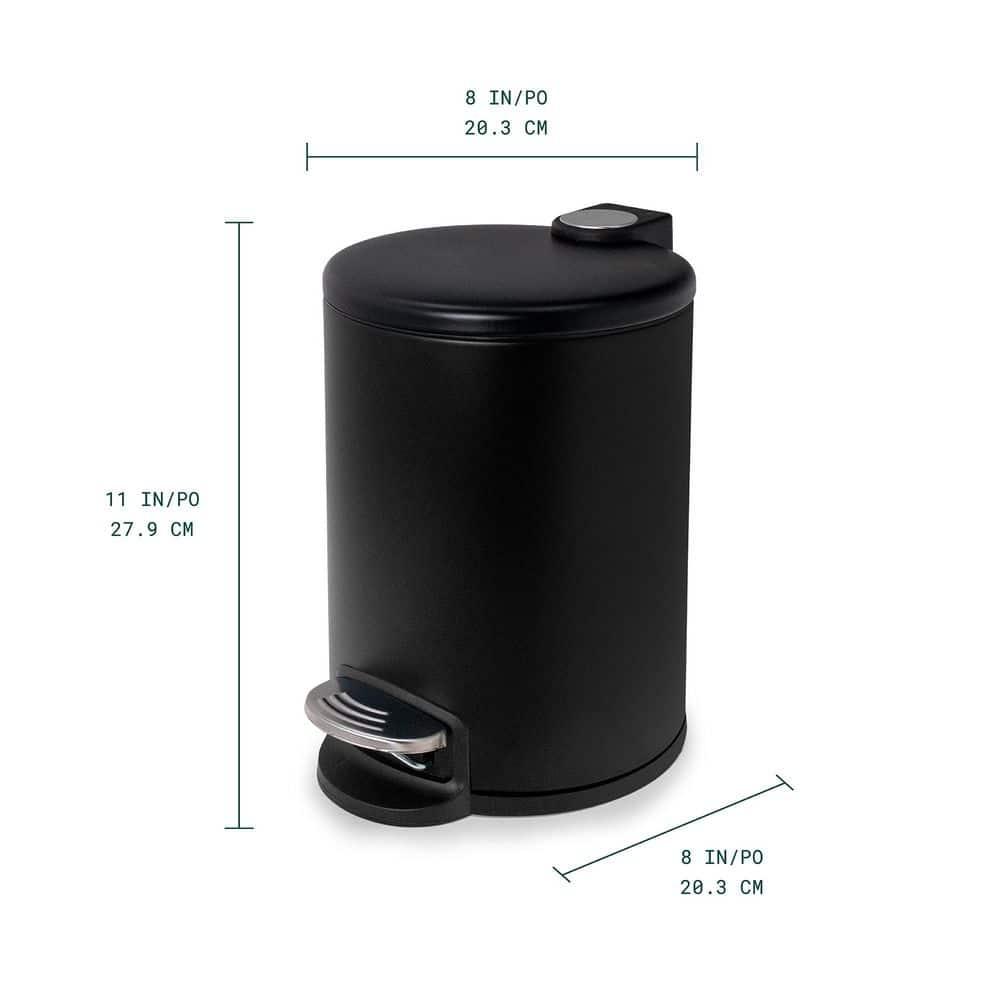 Evideco Mel Metal Step On Kitchen Trash Can - 1.3 Gallons