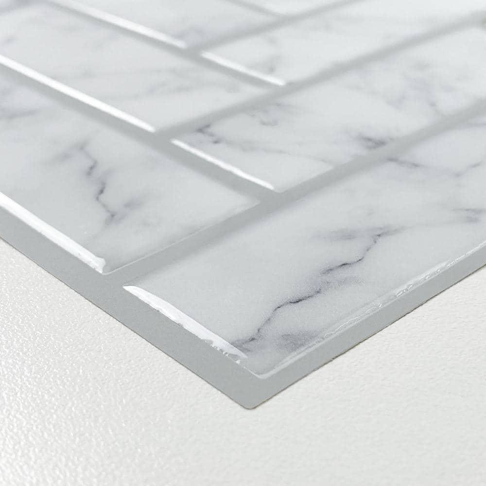 10.5'' W x 10.5'' L Polyvinyl Chloride (PVC) Peel and Stick Mosaic Tile