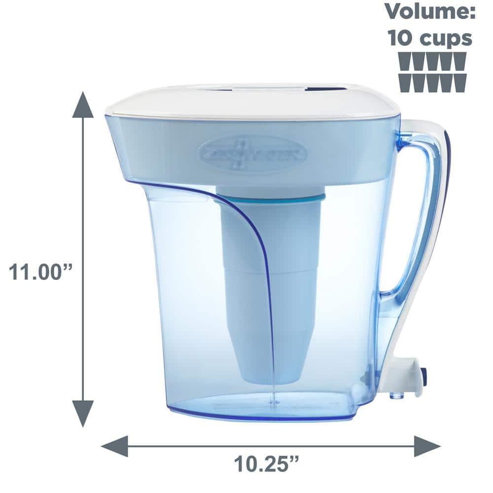 ZeroWater 10 cup Ready-Pour™ 5-stage Water Filtration pitcher