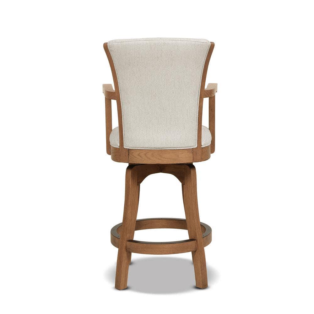 Williams 27 Swivel Counter Height Bar Stool White Pepper