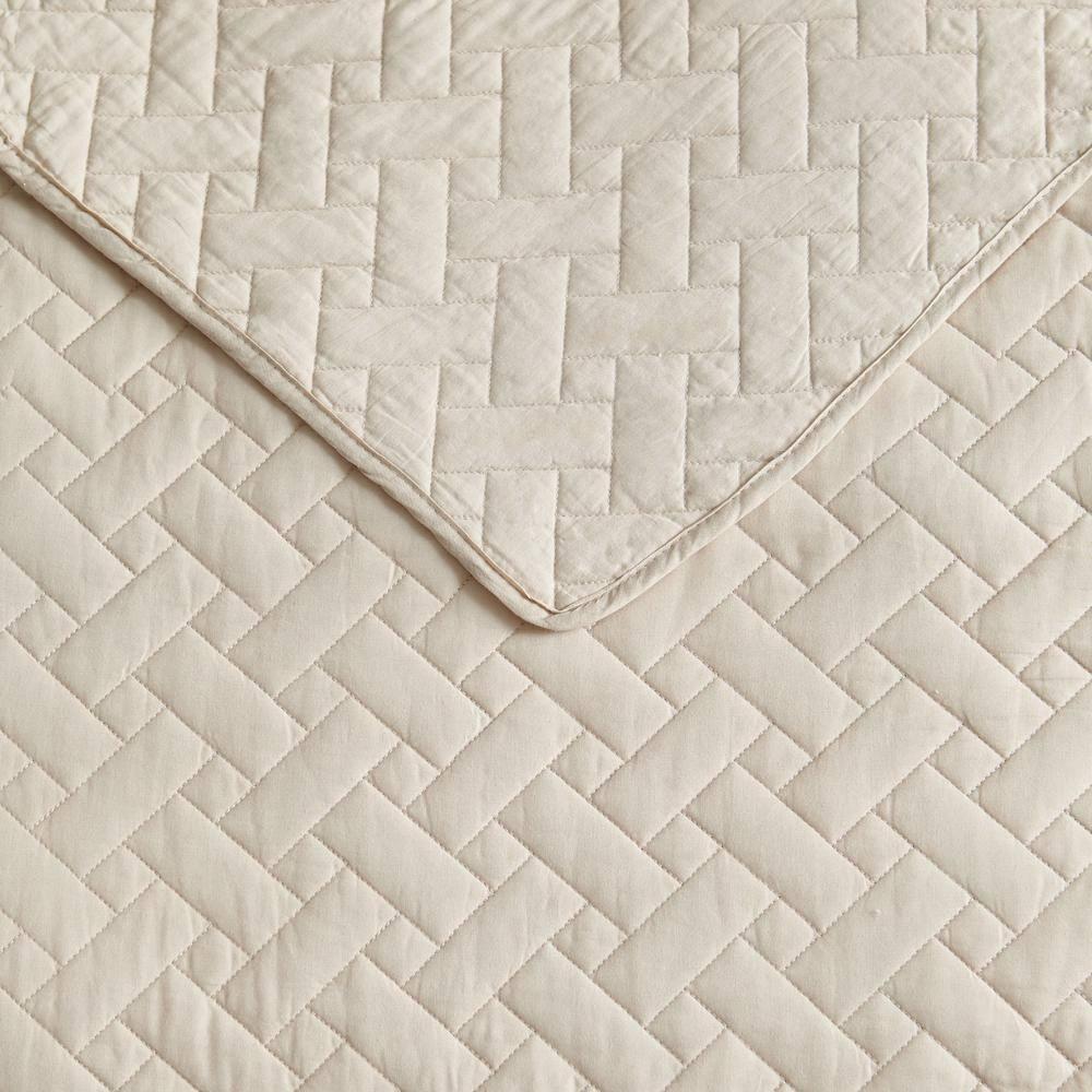 Dune Twin Cotton Reversible Quilt Set with Shams