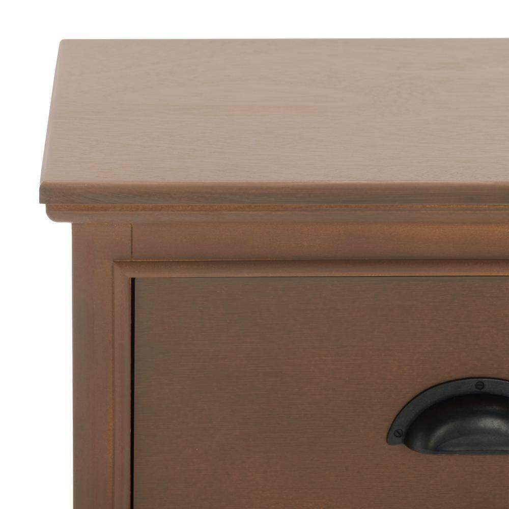 Griffin 3 Drawer Side Table - AMH5717 - Sepia - Safavieh Couture