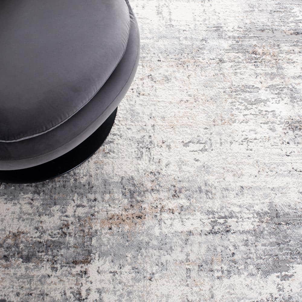 Amelia ALA463 Power Loomed Area Rug - Grey/Gold - 8'9"x11'9" - Safavieh.