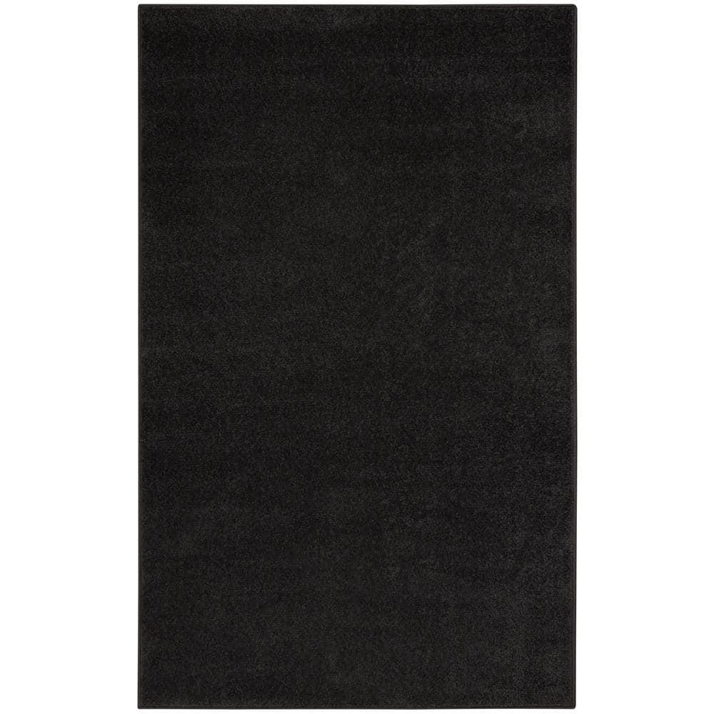 Latitude Run® Yolonda Modern Black Area Rug