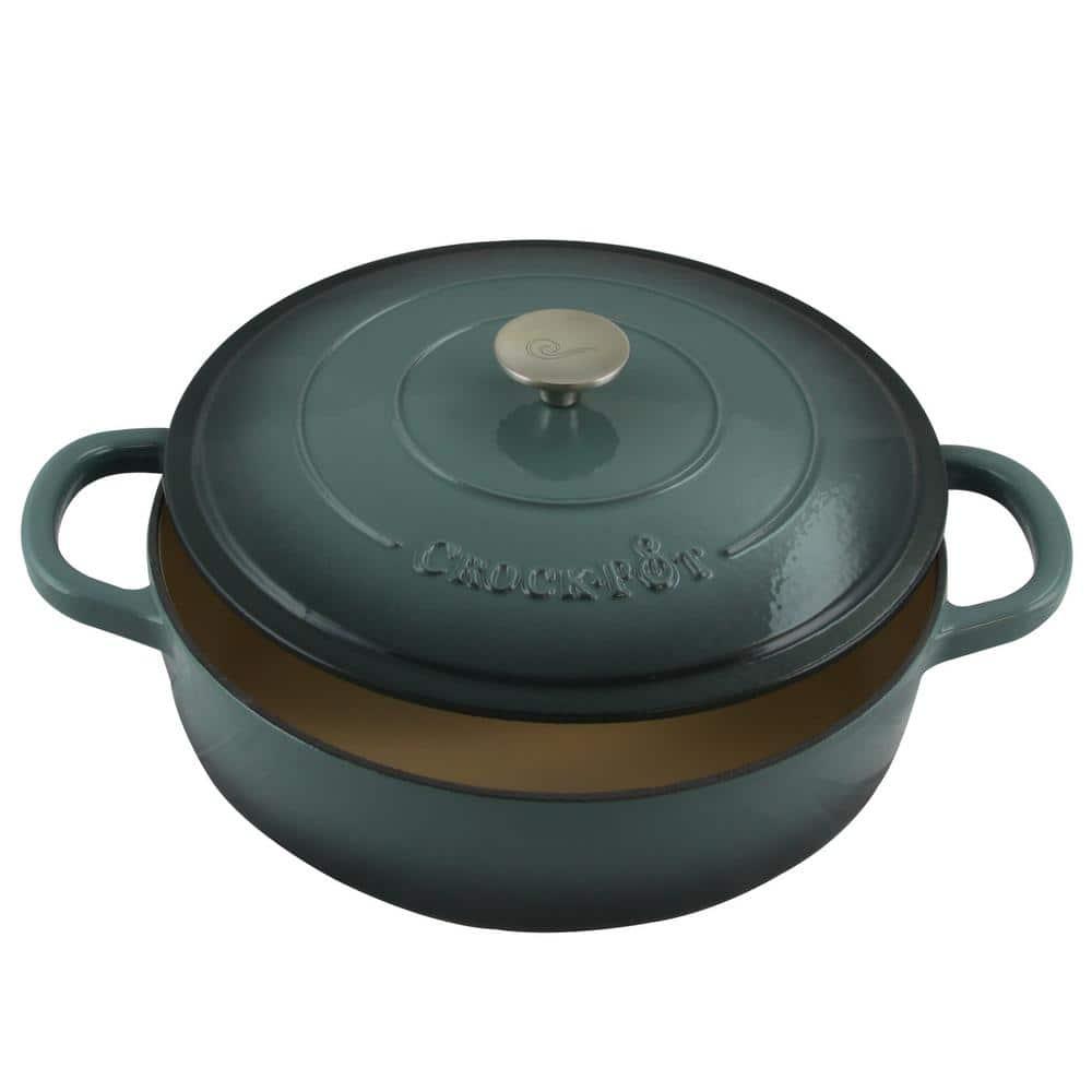 Crock-pot Crock-pot Artisan 5 qt. Non-Stick Cast Iron Round Braiser with Lid