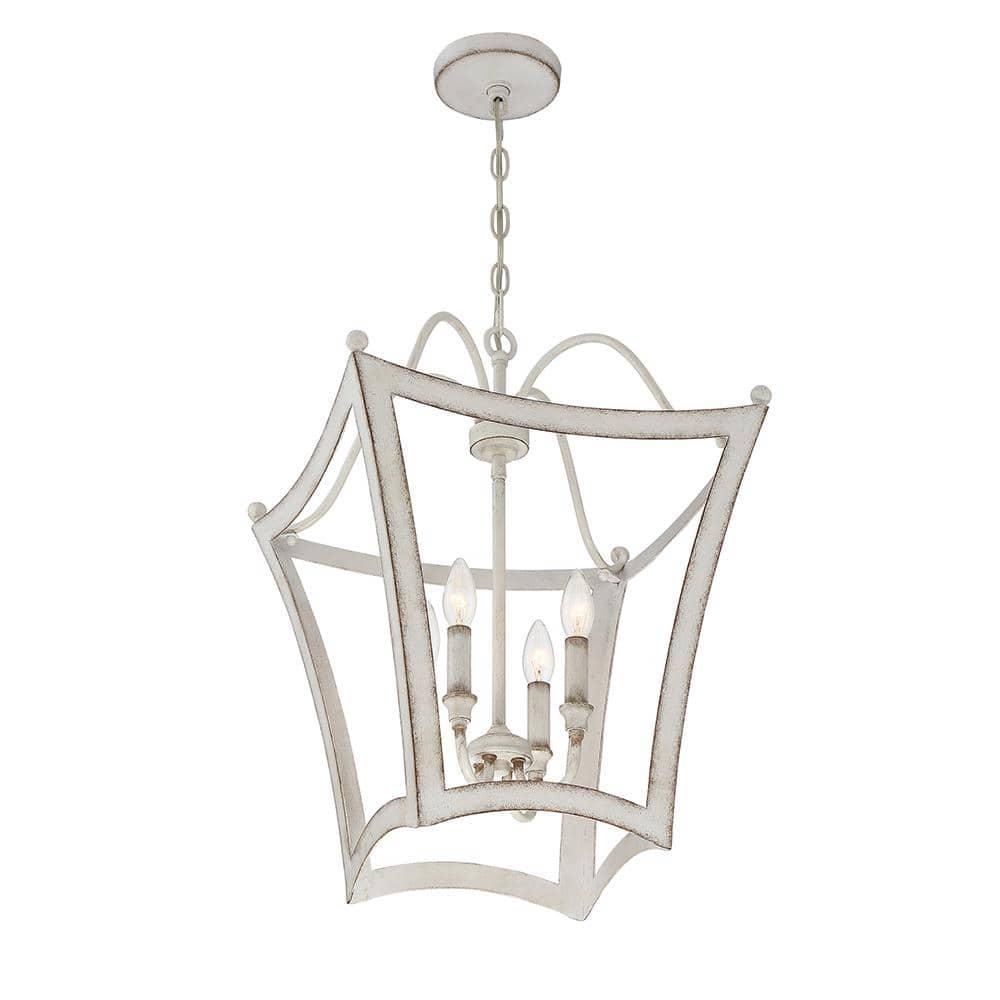 Quoizel Lighting Summerford 4 - Light Chandelier in  Antique White