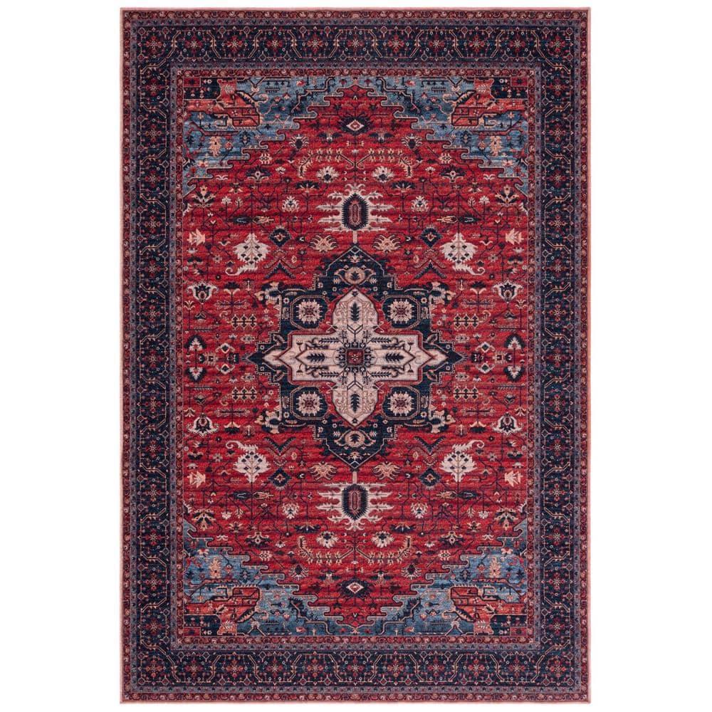 Mistana™ Chenier Oriental Red/Navy Area Rug