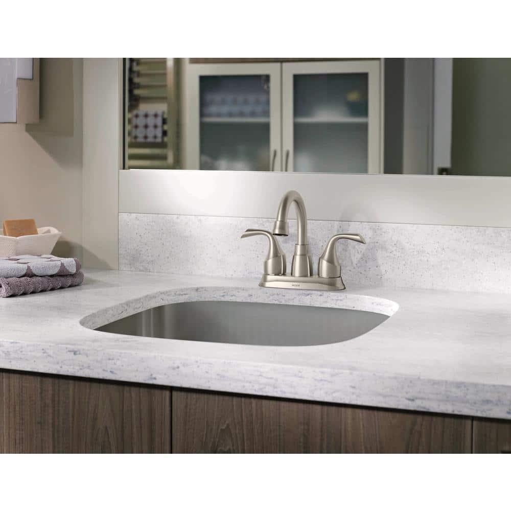 Moen Idora Centerset Bathroom Faucet with Drain Assembly 84115SRN