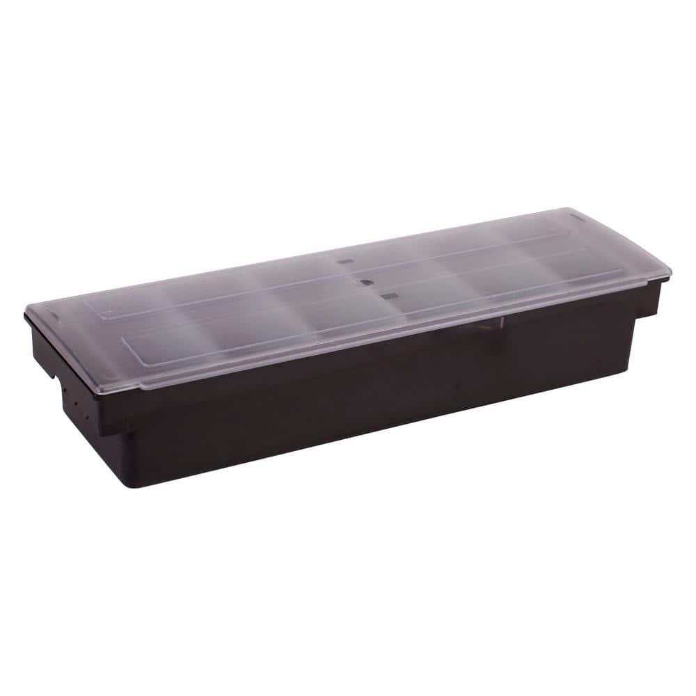 Bar Garnish Tray with Lid - Plastic - 6 Compartments barware Winco
