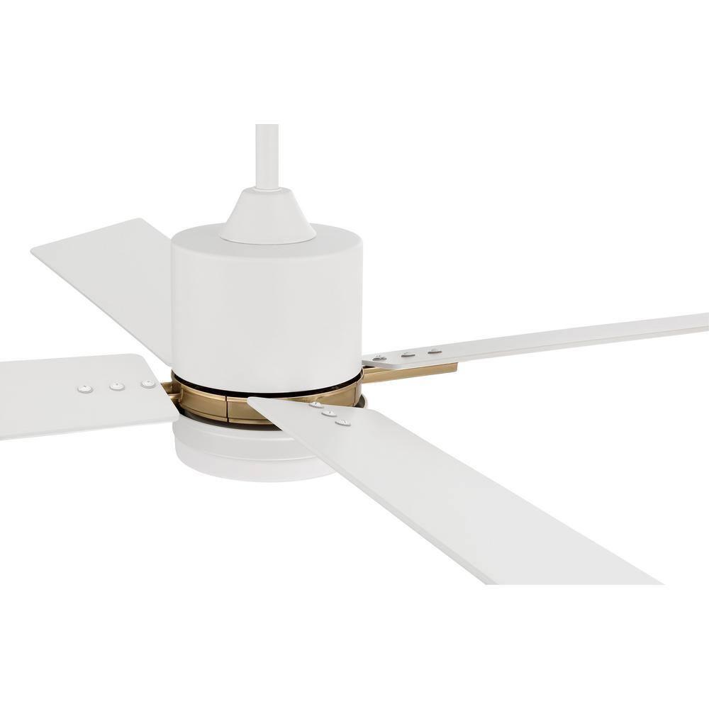 Craftmade  52" Teana Ceiling Fan Satin Brass/White - Hardwired