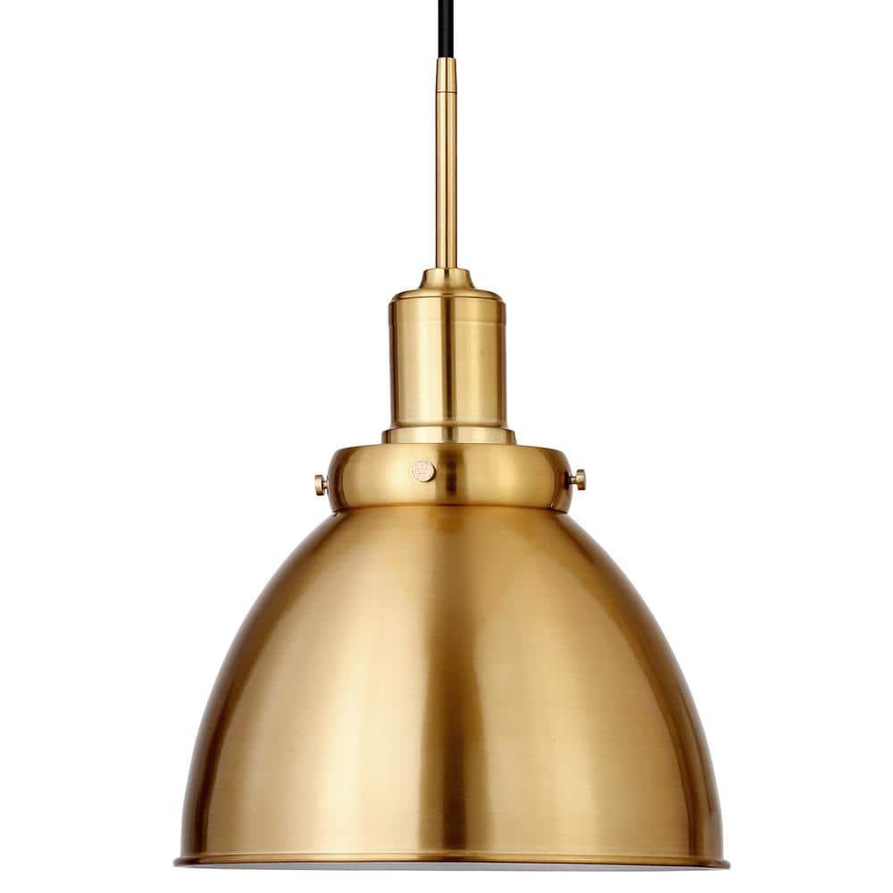 Evelyn&Zoe 12" Brass Metal Pendant