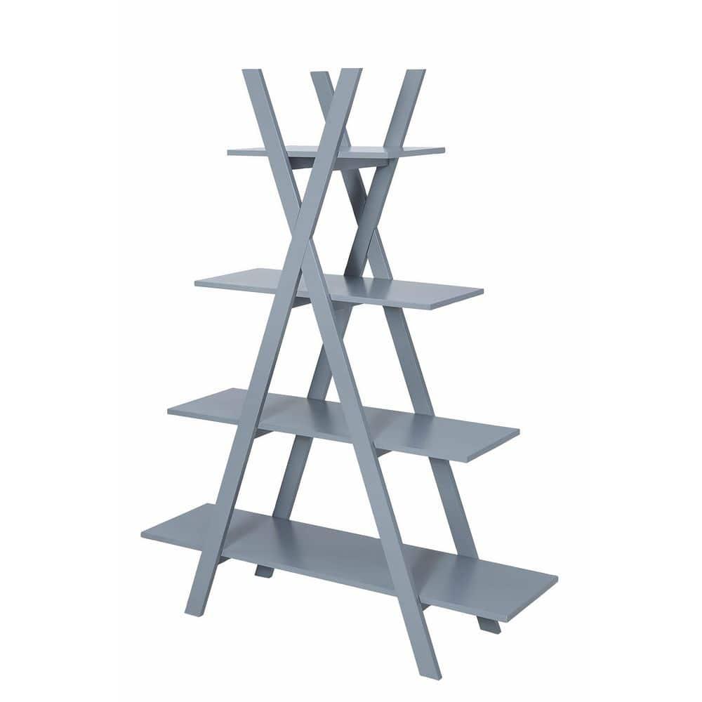 Oxford A Frame Bookshelf, Gray