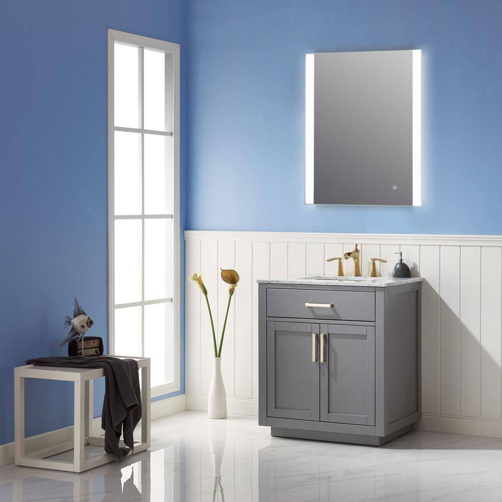Altair Design Cosenza 24” Rectangle Frameless Modern LED Bathroom Vanity Mirror