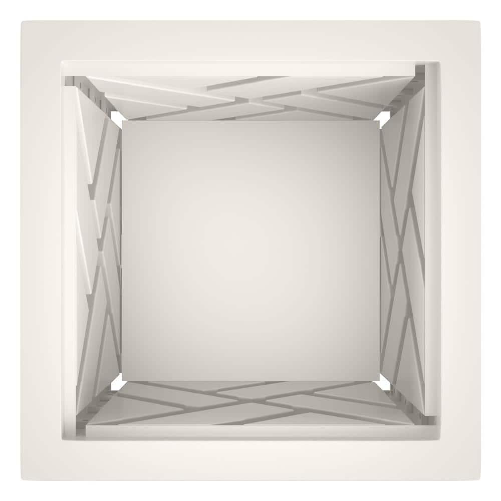 Pure Garden 15.5" Lattice Planter Box, White