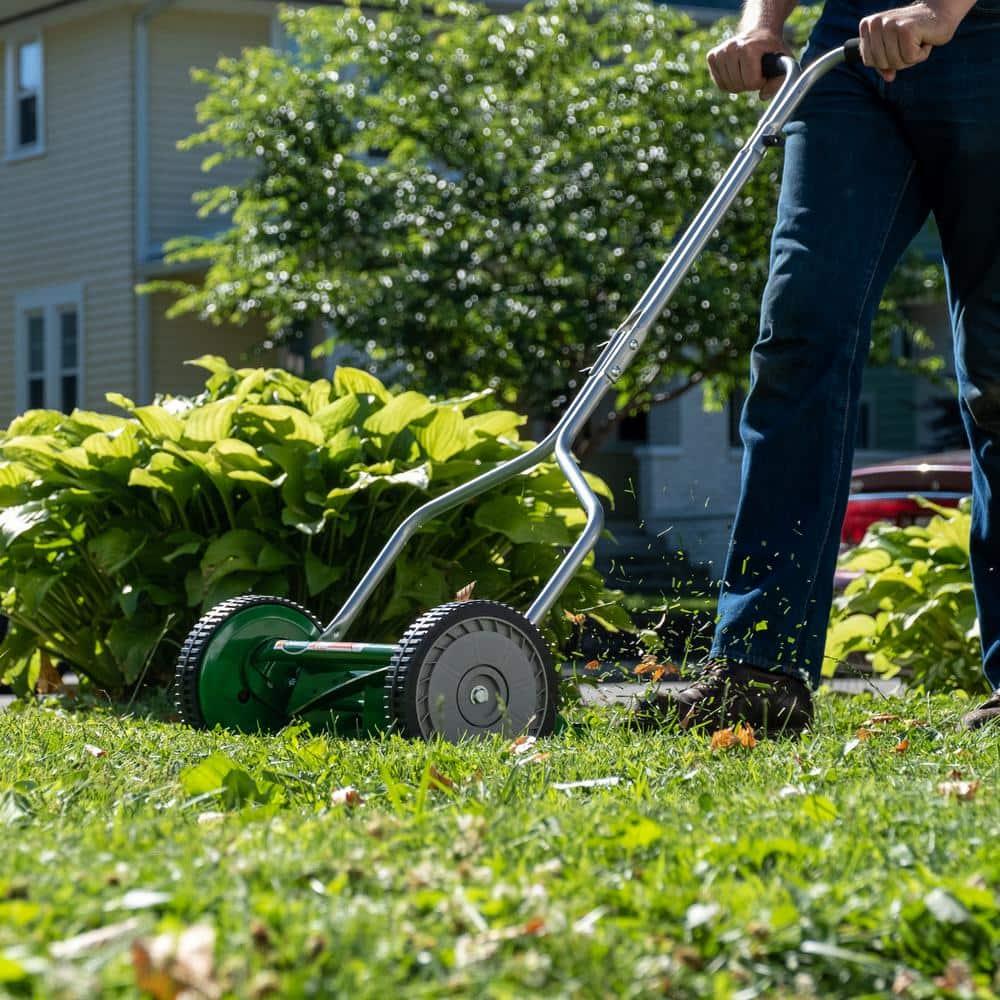 Scotts Green 14-Inch 5-Blade Manual Push Reel Lawn Mower
