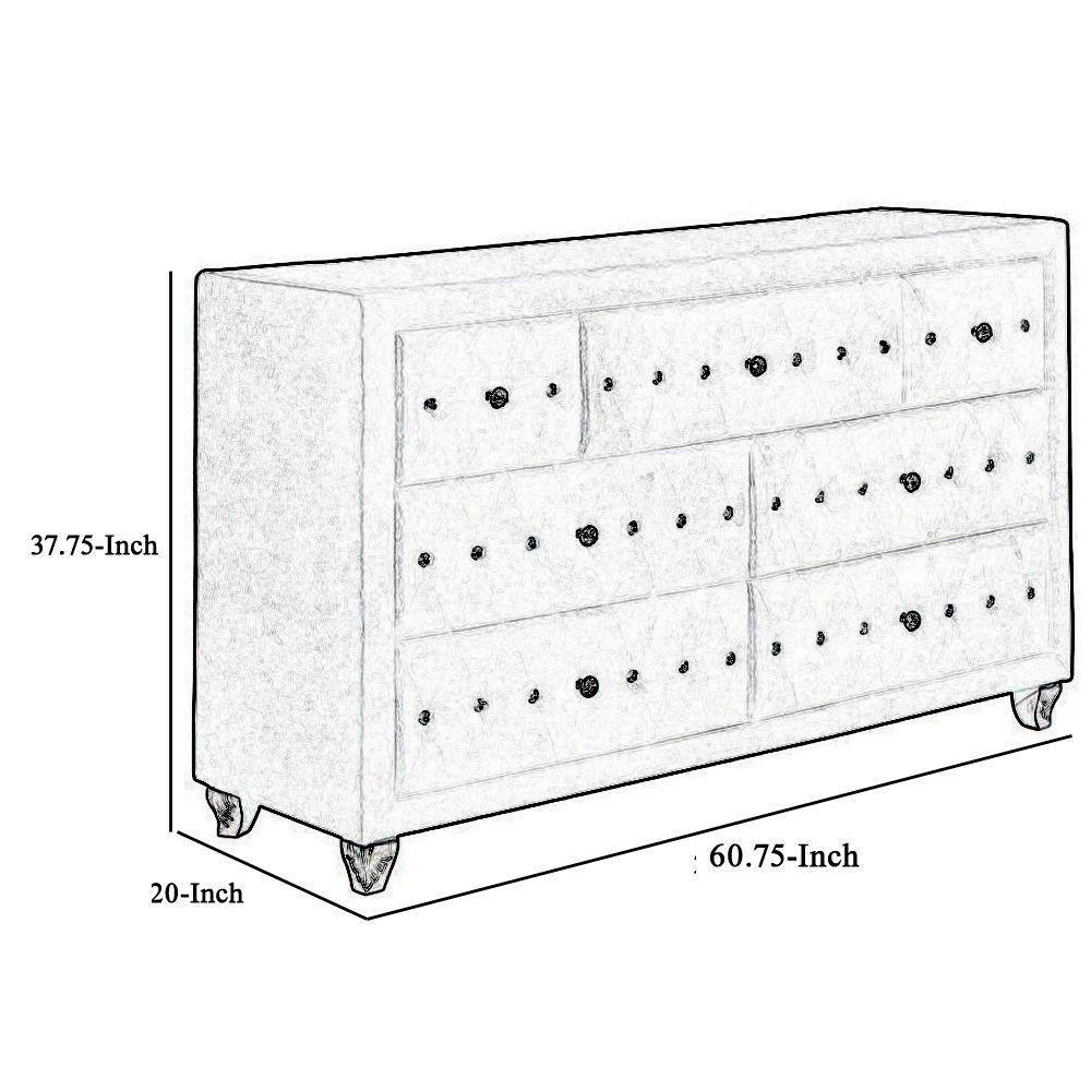 Mercer41 Pfaff 60.75'' W 7 - Drawer Dresser