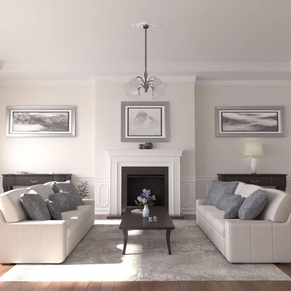 Rose and Ribbon Ceiling Medallion
