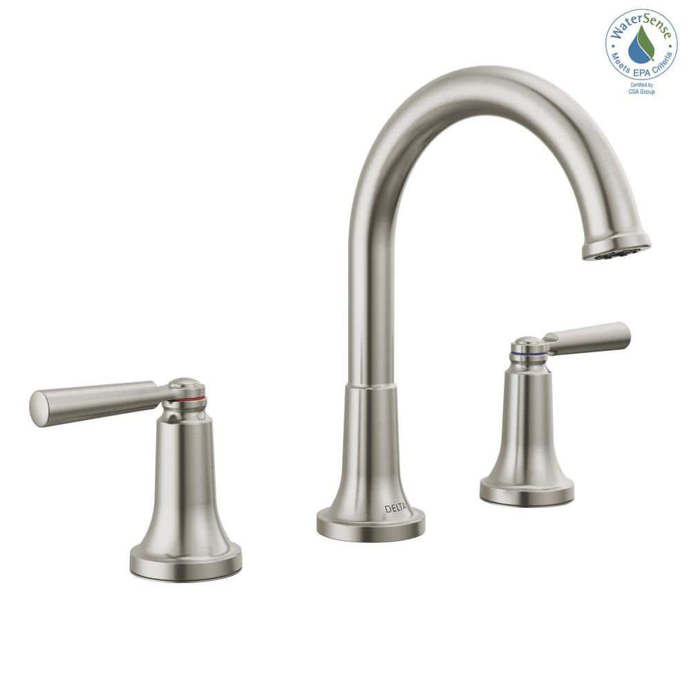 SAYLOR™ Widespread Bathroom Faucet 3 Hole, 2-handle Bathroom Sink Faucet with Drain Assembly