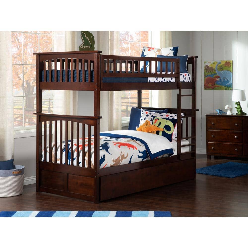 Columbia Bunk Bed Twin over Twin in Multiple Colors and Configurations