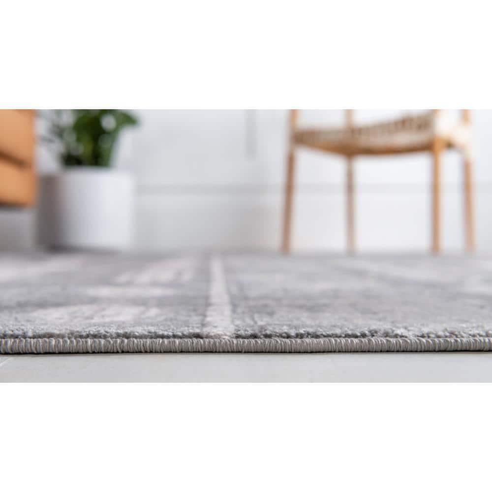 Unique Loom Portland Collection Area Rug - Orford (4' 1" x 6' 1" Rectangle Gray/Beige)