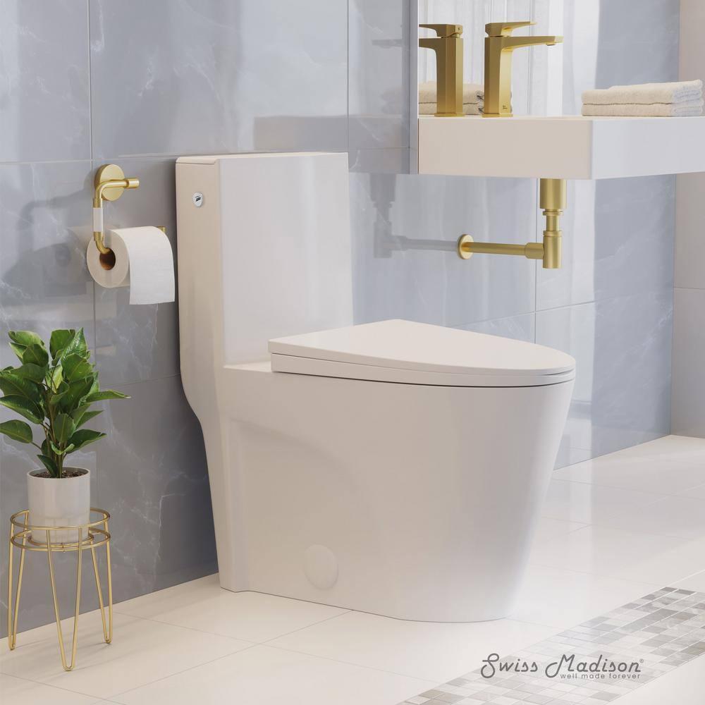 St. Tropez One-Piece Elongated Toilet, Touchless 1.1/1.6 Gpf