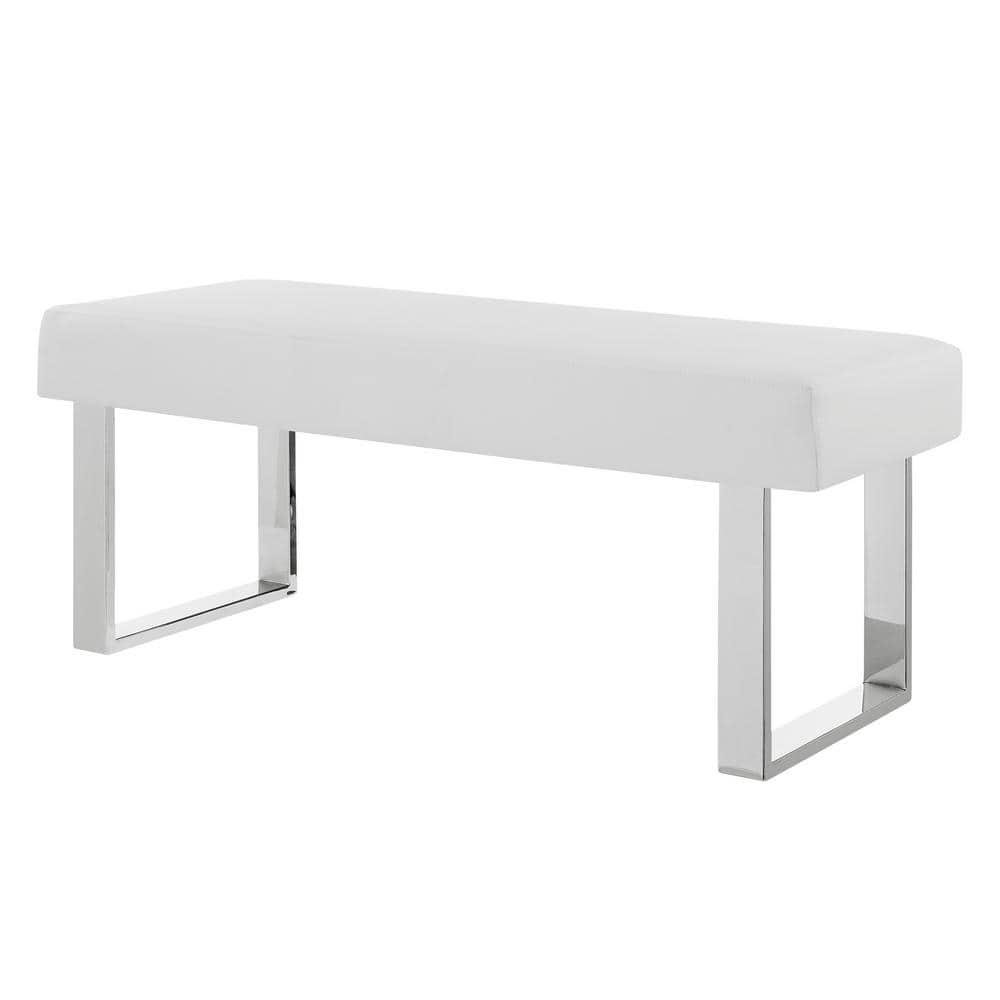 Amanda Faux Leather Bench - Armen Living