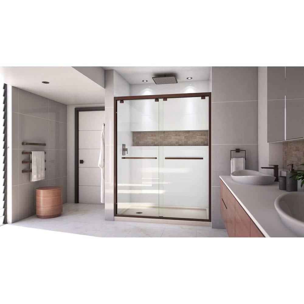 DreamLine Encore 78.75" H Semi-frameless Sliding Shower Enclosure DL-7006L-22-06