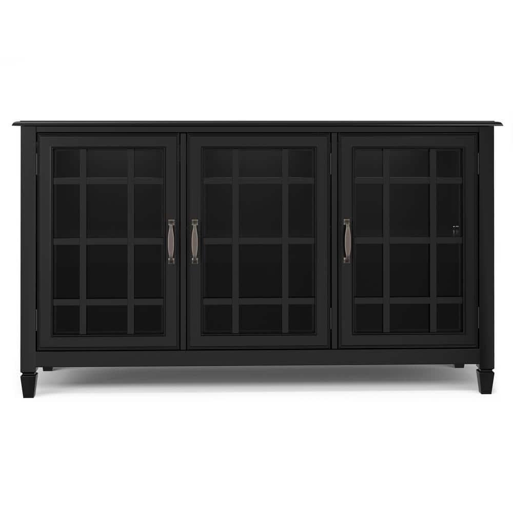 Simpli Home Connaught Wide Storage Cabinet Buffet