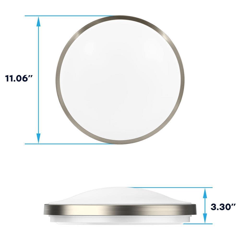 Luxrite Motion Sensor LED Flush Mount Ceiling Light, 11 Inch, 5CCT 2700K-5000K, 16W, 1200 Lumens, ETL