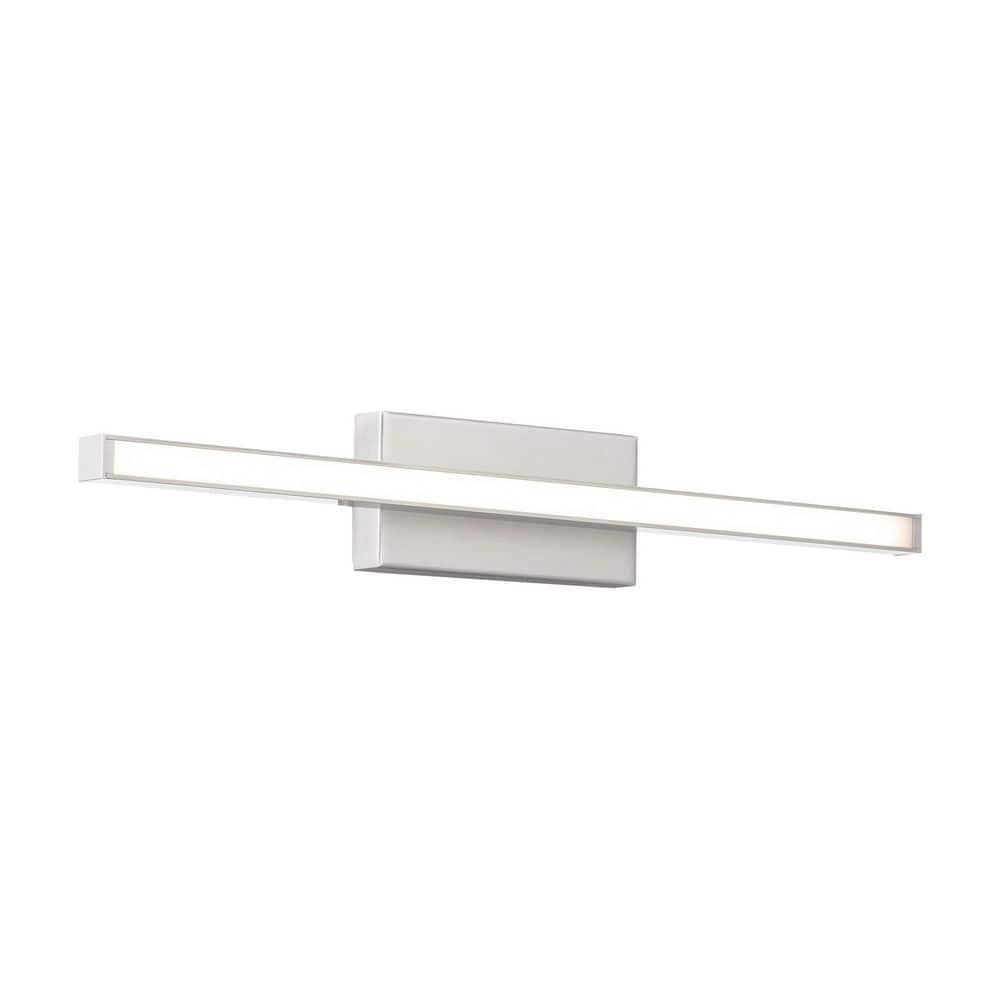 WAC Lighting Parallax 18" LED 3000K 1-Light Aluminum Wall Sconce in Nickel