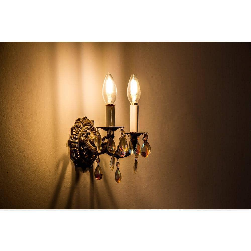EcoSmart 60-Watt B11 ENERGY STAR Vintage LED Light Bulb White (3-Pack)