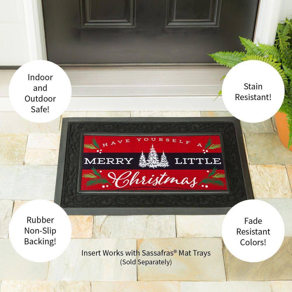 Evergreen Enterprises, Inc Sassafras Fall Holiday Set of 5 20"x10" Door Mats with Rubber Display Frame, Collection #2