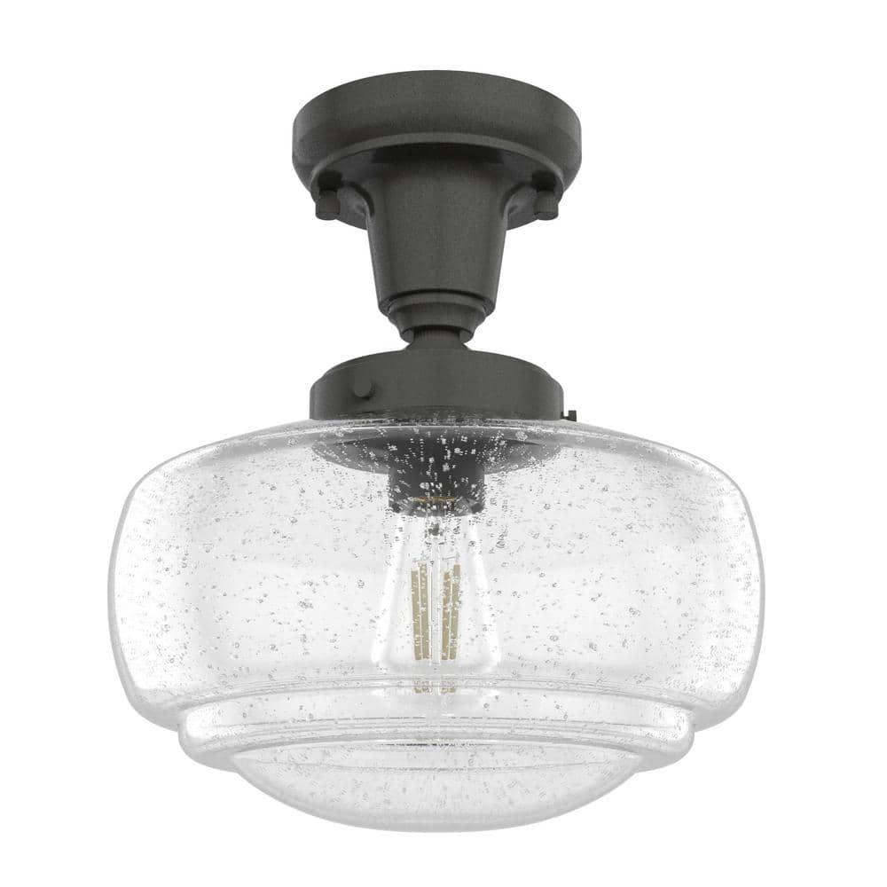 Hunter Fan Saddle Creek 1 - Light Single Schoolhouse Pendant with Glass