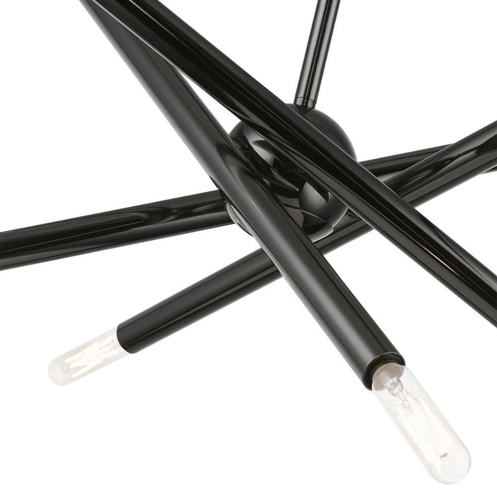 Livex Lighting Soho 8 - Light Chandelier in  Black Chrome