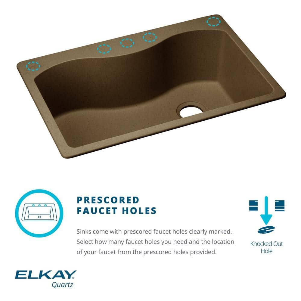 Quartz Classic 24-5/8" x 18-1/2" x 9-1/2" Undermount Kitchen Sink