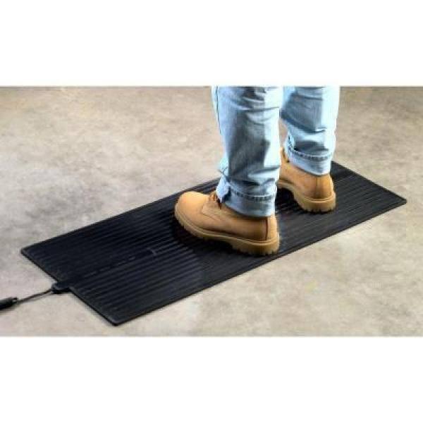 Cozy Products 16"X36" Electra Floor Heating Mat: Indoor Electric Heated Rubber Mat, Black, 6ft Cord