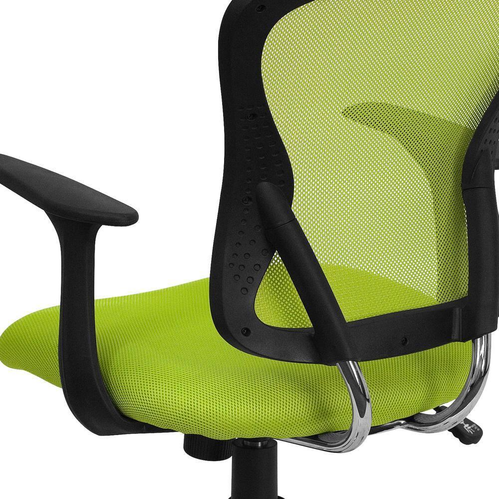 Flash Furniture Mid-Back Mesh Swivel Task Office Chair with Chrome Base and Arms